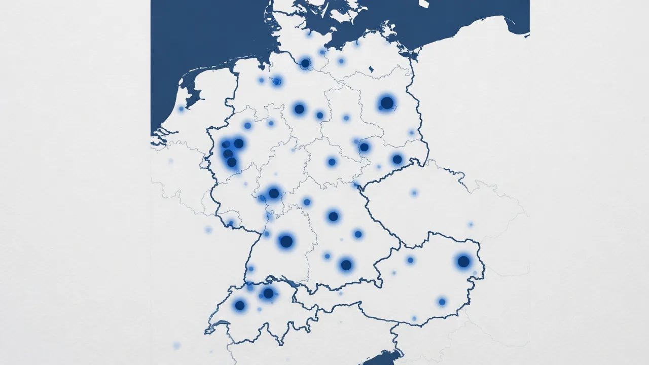 Abstrakte Vorschau der Diebstahl-Karte mit Meldungsschwerpunkten